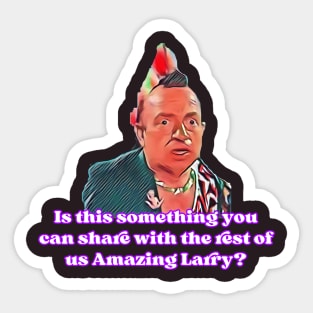 Amazing Larry Sticker